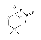 5,5-dimethyl-2-sulfido-1,3,2-dioxaphosphinan-2-yl ethanedithioate结构式