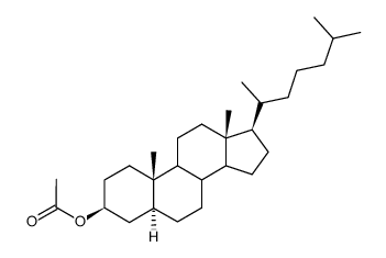 3β-acetoxy-(5α)-cholestane Structure