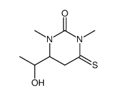 4-(1-hydroxy-ethyl)-1,3-dimethyl-6-thioxo-tetrahydro-pyrimidin-2-one结构式
