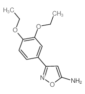 3-(3,4-二乙氧基苯基)-5-异噁唑胺结构式