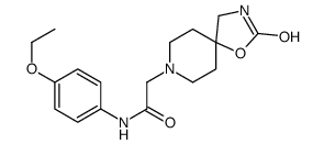 8-(p-Ethoxyphenylcarbamoylmethyl)-1-oxa-3,8-diazaspiro[4.5]decan-2-one Structure