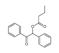 (+/-)-2-oxo-1,2-diphenylethyl butyrate Structure