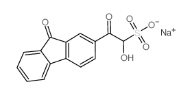 Sodium 1-hydroxy-2-oxo-2-(9-oxo-9H-fluoren-2-yl)-ethanesulfonate结构式