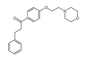 1-[4-(2-morpholin-4-yl-ethoxy)-phenyl]-3-phenyl-propan-1-one结构式