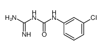 N-carbamimidoyl-N'-(3-chloro-phenyl)-urea结构式