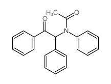 Acetamide,N-(2-oxo-1,2-diphenylethyl)-N-phenyl- structure