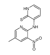 3-(5-METHYL-3-NITROPYRIDIN-2-YLAMINO)PYRIDINE-2(1H)-THIONE Structure
