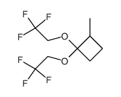 2-methyl-1,1-bis(2,2,2-trifluoroethoxy)cyclobutane结构式