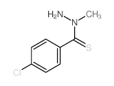 4-chloro-N-methyl-benzenecarbothiohydrazide结构式