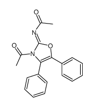 N-(3-acetyl-4,5-diphenyl-1,3-oxazol-2-ylidene)acetamide Structure