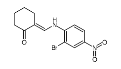 (2E)-2-[(2-bromo-4-nitroanilino)methylidene]cyclohexan-1-one结构式