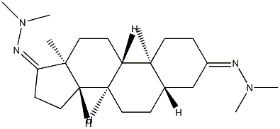 5α-Androstane-3,17-dione bis(dimethyl hydrazone)结构式