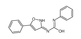 1-phenyl-3-(5-phenyl-1,2-oxazol-3-yl)urea结构式