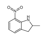 2,3-Dihydro-2-methyl-7-nitro-1H-indole Structure