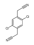 2-[2,5-dichloro-4-(cyanomethyl)phenyl]acetonitrile Structure