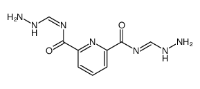 2-N,6-N-bis(hydrazinylmethylidene)pyridine-2,6-dicarboxamide结构式