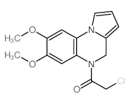 2-chloro-1-(7,8-dimethoxy-4H-pyrrolo[1,2-a]quinoxalin-5-yl)ethanone Structure