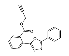 prop-2-ynyl 2-(5-phenyl-1,3,4-oxadiazol-2-yl)benzoate结构式