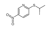 Pyridine,2-[(1-methylethyl)thio]-5-nitro-(9CI) Structure