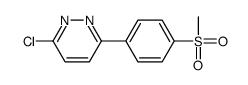 3-chloro-6-(4-methylsulfonylphenyl)pyridazine结构式