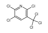 2,3,6-trichloro-5-(trichloromethyl)pyridine结构式