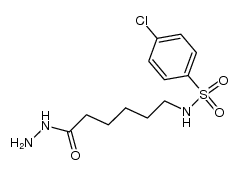 ε-(p-chlorobenzenesulfonamido) caproic acid hydrazide Structure