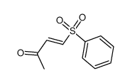 β-(benzenesulphonyl)vinyl methyl ketone Structure