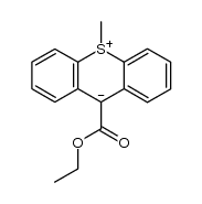 9-(Ethoxycarbonyl)-10-methyl-10-thiaanthracene结构式