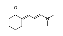 2-[3-(dimethylamino)prop-2-enylidene]cyclohexan-1-one结构式