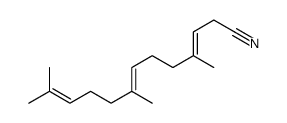 (3E,7E)-4,8,12-trimethyltrideca-3,7,11-trienenitrile结构式