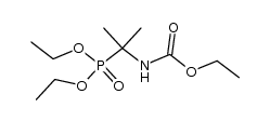 (1-diethoxyphosphoryl-1-methyl-ethyl)-carbamic acid ethyl ester Structure