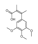 2-methyl-3-(3,4,5-trimethoxyphenyl)but-2-enoic acid结构式