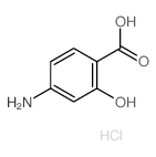 Salicylic acid, 4-amino-, hydrochloride Structure