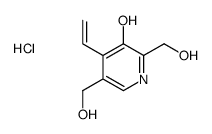 4-ethenyl-2,5-bis(hydroxymethyl)pyridin-3-ol,hydrochloride Structure