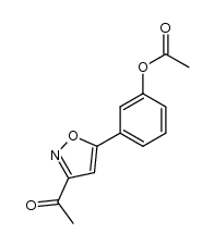 1-[5-(3-acetoxy-phenyl)-isoxazol-3-yl]-ethanone结构式