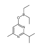 Diethyl[(6-methyl-2-isopropylpyrimidin-4-yl)oxy]borane结构式