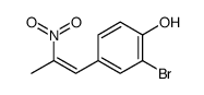 2-bromo-4-(2-nitroprop-1-enyl)phenol Structure