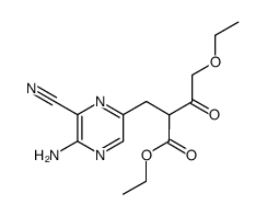 2-(5-amino-6-cyano-pyrazin-2-ylmethyl)-4-ethoxy-3-oxo-butyric acid ethyl ester结构式