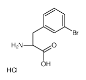 (2S)-2-amino-3-(3-bromophenyl)propanoic acid,hydrochloride结构式