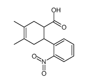 3,4-dimethyl-6-(2-nitrophenyl)cyclohex-3-ene-1-carboxylic acid Structure