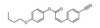 (4-butoxyphenyl) 3-(4-cyanophenyl)prop-2-enoate Structure
