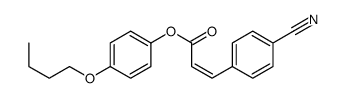 (4-butoxyphenyl) 3-(4-cyanophenyl)prop-2-enoate结构式