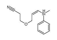 3-[3-[methyl(phenyl)silyl]prop-2-enoxy]propanenitrile Structure