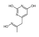 6-(2-hydroxyiminopropyl)-1H-pyrimidine-2,4-dione结构式