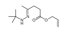 prop-2-enyl 4-(tert-butylhydrazinylidene)pentanoate结构式