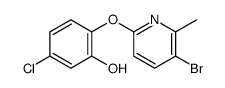 2-(5-bromo-6-methylpyridin-2-yl)oxy-5-chlorophenol Structure