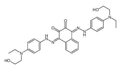 1,4-bis[[4-[ethyl(2-hydroxyethyl)amino]phenyl]hydrazinylidene]naphthalene-2,3-dione结构式