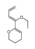 6-(1-ethoxybuta-1,3-dienyl)-3,4-dihydro-2H-pyran结构式