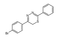 5-(4-bromophenyl)-2-phenyl-6H-1,3,4-thiadiazine结构式