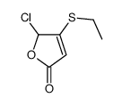 2-chloro-3-ethylsulfanyl-2H-furan-5-one结构式